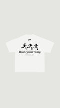 FRWRD WHITE RUN YOUR WAY TEE